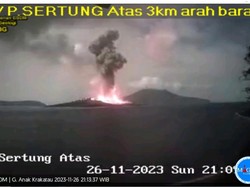 Gunung Anak Krakatau Erupsi, Nelayan Diminta Jaga Jarak 5 Km