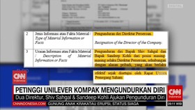 VIDEO: Petinggi Unilever Kompak Mengundurkan Diri