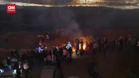 VIDEO: Pembebasan Tahanan Molor, Tentara Israel Tembaki Warga Gaza