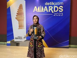 Curhat Ning Ita Antar Pemkot Mojokerto Raih Penghargaan detikJatim Awards