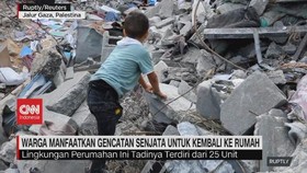 VIDEO: Warga Manfaatkan Gencatan Senjata untuk Kembali ke Rumah