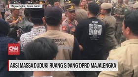 VIDEO: Aksi Massa Duduki Ruang Sidang DPRD Majalengka