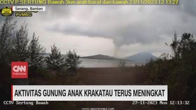 VIDEO: Aktvitas Gunung Anak Krakatau Terus Meningkat
