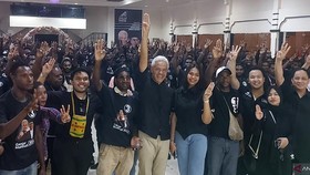Ganjar Bawa Thariq Halilintar saat Kampanye di Merauke Papua Selatan