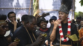 FOTO: Start Kampanye Ganjar dari Merauke, Ujung Timur Indonesia