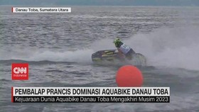 VIDEO: Pembalap Prancis Dominasi Aquabike Danau Toba