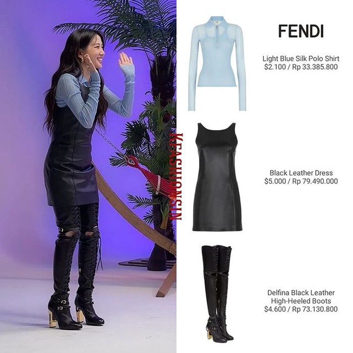 Buat acara promosi drama, Park Eun Bin tampil trendi dan hits dengan OOTD dari merek FENDI yang total harganya hingga Rp186 juta. Fantastis banget, ya?/ Foto: instagram.com/kfashionsin
