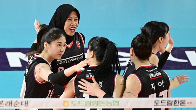 Pemain Red Sparks, Park Eun Jin, menegaskan Megawati Hangestri Pertiwi dan kawan-kawan masih mengejar ranking satu di klasemen Liga Voli Korea.