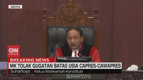 VIDEO: MK tolak Gugatan Batas Usia Capres-Cawapres