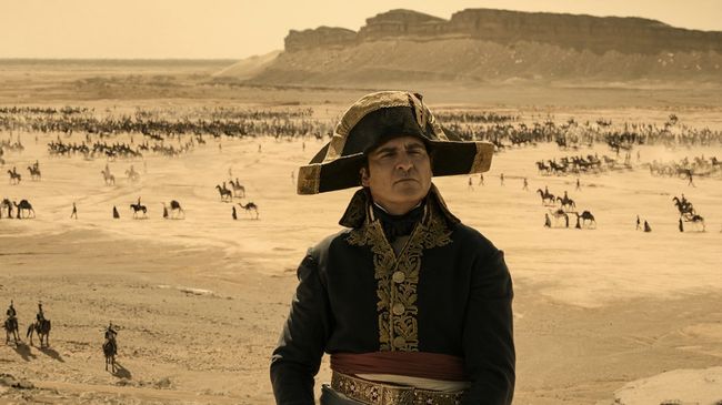Sinopsis film Napoleon: Film yang dibintangi Joaquin Phoenix menampilkan sebagian perjalanan hidup dan terutama cinta sang Kaisar Prancis.