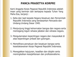 Panca Prasetya KORPRI: Isi Janji Anggota KORPRI dan Sejarahnya