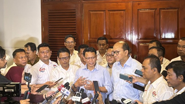 KSPN menyampaikan aspirasi gagasan pengadaan rumah sakit bagi pekerja buruh saat menemui Prabowo Subianto pada Rabu (29/11).