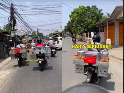 Wow! Penjual Bubur Tambun Rela Tempuh Jarak 29 Km ke Jakarta Demi Cuan