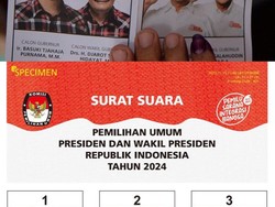 Pose Anies di Desain Surat Suara Pilpres 2024 Mirip Pilgub DKI 2017