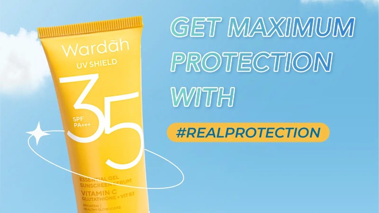 Wardah UV Shield Essential Sunscreen Gel SPF 35 PA +++ 40 ml