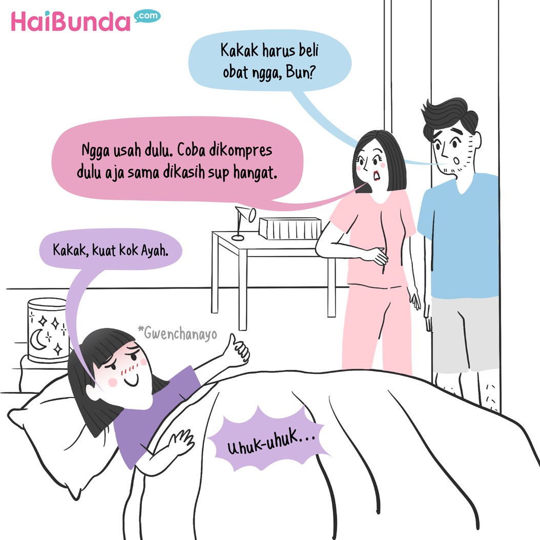 Musim pergantian cuaca membuat orang-orang di rumah sakit&period; Setelah Kakak&comma; kini giliran Ayah yang flu&period; Simak yuk cerita bagaimana manjanya Ayah saat sakit&period;