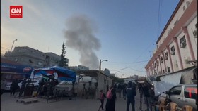 VIDEO: Penampakan Kepulan Asap usai Israel Serang Gaza Lagi