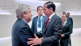 Jokowi Bahas Iklim hingga Situasi Gaza dengan Sekjen PBB di Dubai