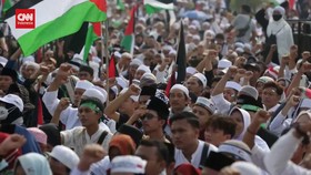 VIDEO: Suasana Reuni 212 Gelar Aksi Solidaritas Palestina di Monas