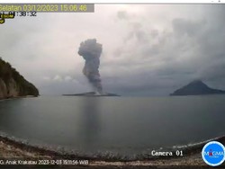 Gunung Anak Krakatau Kembali Erupsi, PVMBG Catat 9 Kali Letusan