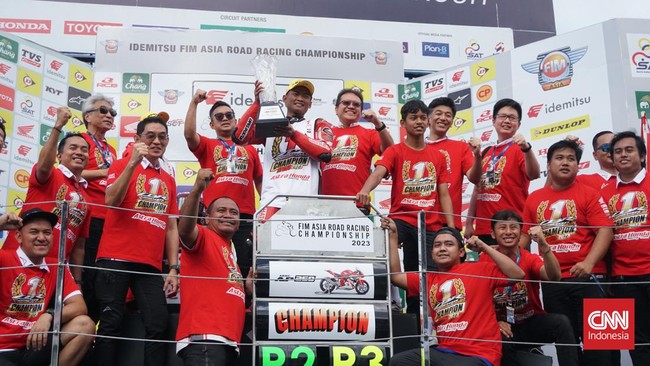 FOTO: Indonesia Kuasai ARRC AP 250, Merah Putih Berkibar di Buriram