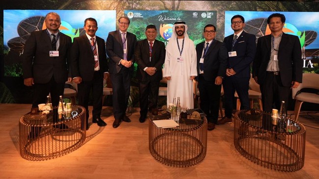 Pertamina Hulu Rokan memaparkan inovasi lahan basah buatan berbasis hidro untuk pengelolaan limbah air pasca proses produksi energi di COP28.