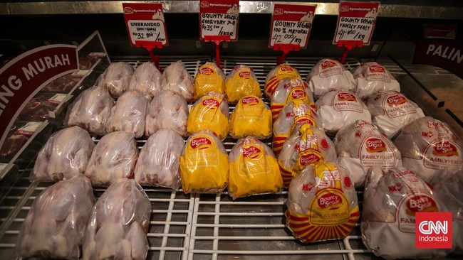 Diskon ayam broiler segar dari harga mulai Rp20 ribuan per ekor khusus Transmart Full Day Sale hari ini (17/2).