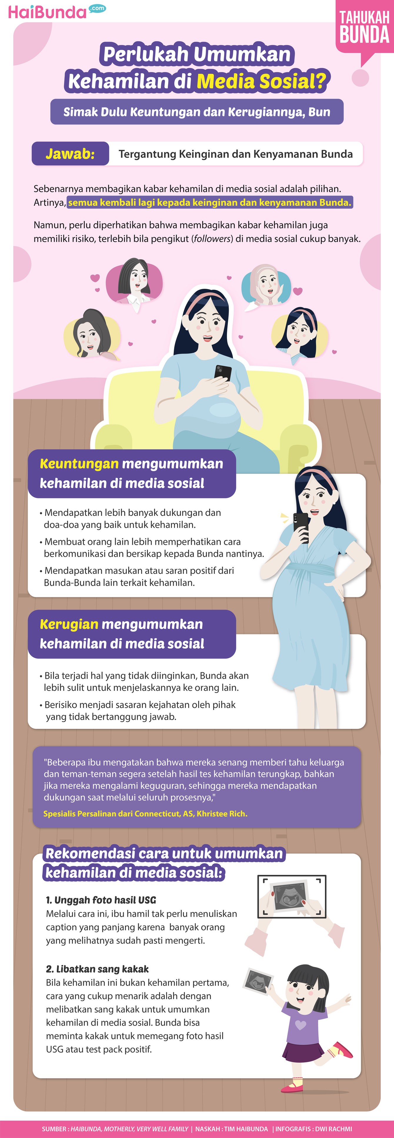 Umumkan kehamilan di sosmed Umumkan kehamilan di sosmed
