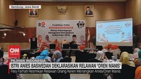 VIDEO: Dukungan Relawan: Istri Anies Deklarasikan 'Oren Manies'