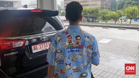 Gibran Pakai 'Kemeja Gemoy' saat Kampanye di Tangerang Hari Ini
