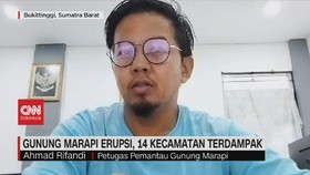 VIDEO: Gunung Marapi Erupsi, 14 Kecamatan Terdampak