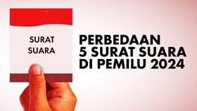 INFOGRAFIS: Perbedaan 5 Surat Suara di Pemilu 2024