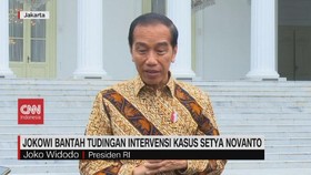 VIDEO: Jokowi Bantah Tudingan Intervensi Kasus Setya Novanto