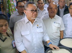 Ke Pasar Johar Baru, Zulhas Dapati Harga Bapok Stabil
