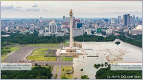 Penampakan Ngeri Monas dan Kota-kota Besar saat Suhu Naik 3 Derajat C