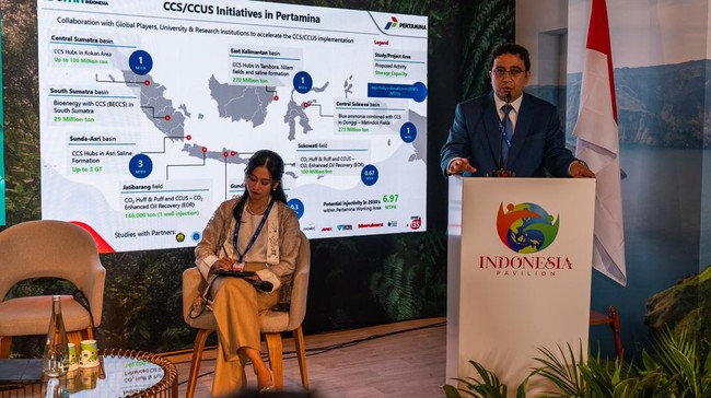 Pada COP28, Pertamina menyatakan kesiapannya jadi pemain utama penyimpanan karbon di Indonesia melalui pengembangan 8 program CCS/CCUS.