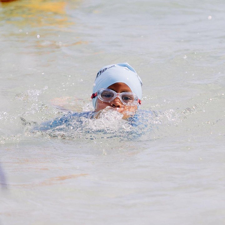 <p>Belum lama ini, Ayudia membagikan potret Sekala yang mengikuti lomba Ironkids. Perempuan 33 tahun ini mengaku bangga karena sang anak mampu mengalahkan rasa takutnya. (Foto: Instagram: @ayudiac)</p>