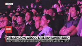 VIDEO: Presiden Joko Widodo Saksikan Konser Noah