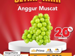 Transmart Diskon 20% Setiap Hari! Anggur Muscat Banting Harga