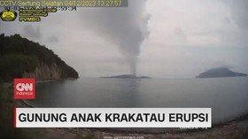 VIDEO: Gunung Anak Krakatau Erupsi