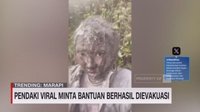 VIDEO: Pendaki Viral Minta Bantuan Berhasil Dievakuasi