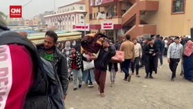 VIDEO: Israel Serang Khan Younis, Warga Gaza Dipaksa Pindah ke Rafah
