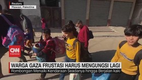 VIDEO: Warga Gaza Frustasi Harus Mengungsi Lagi