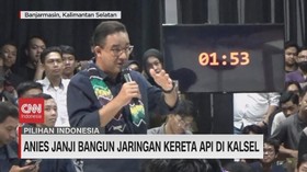 VIDEO: Anies Janji Bangun Jaringan Kereta Api di Kalsel