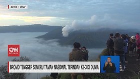 VIDEO: Bromo Tengger Semeru Taman Nasional Terindah ke-3 di Dunia