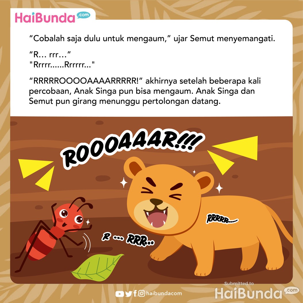 Cerita Fabel: Anak Singa yang Tidak Mau Mengaum