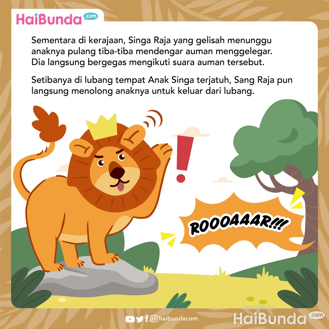 Cerita Fabel: Anak Singa yang Tidak Mau Mengaum