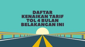 INFOGRAFIS: Daftar Kenaikan Tarif Tol 4 Bulan Belakangan Ini
