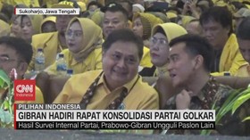 VIDEO: Gibran Hadiri Rapat Konsolidasi Partai Golkar