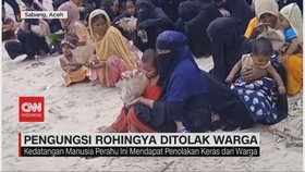 VIDEO: Pengungsi Rohingya Ditolak Warga